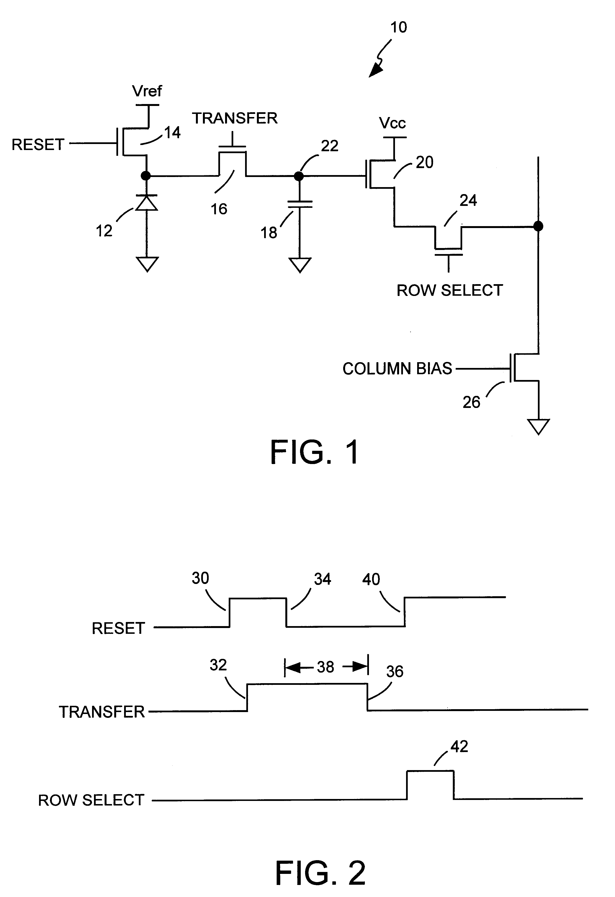 Method and apparatus for biasing a CMOS active pixel sensor above the nominal voltage maximums for an IC process