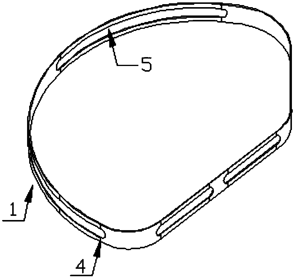 Dual reinforcing ring of marine large liquefied gas storage tank and construction scheme of dual reinforcing ring
