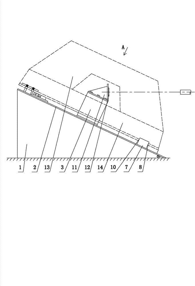 Processing working table of guide vane shaft hole of inner and outer water distribution rings of turbine