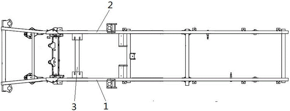 Car frame with fenders and truck