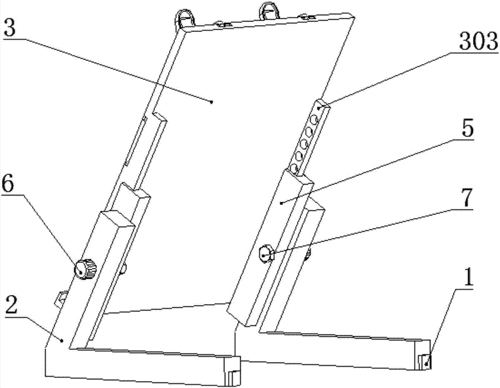 Reading frame capable of rotating at any angle and ascending and descending freely