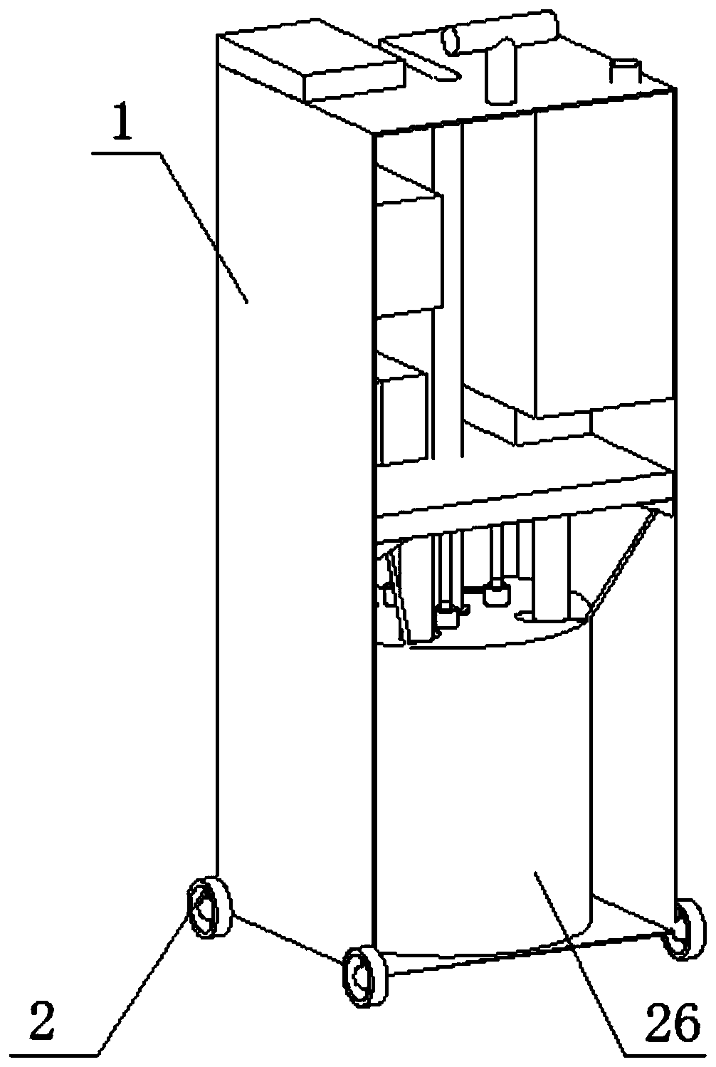 Corn root system sampling device