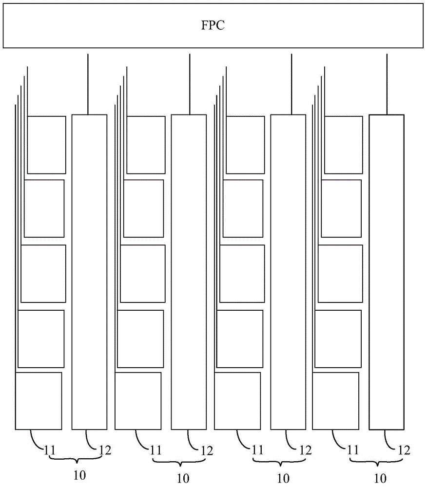 Single-layer multi-point capacitive touch screen