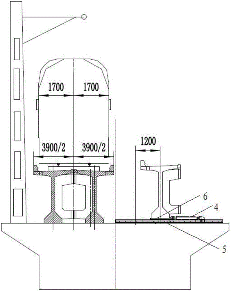 Small-spacing existing line added second line bridge erecting machine girder erecting method