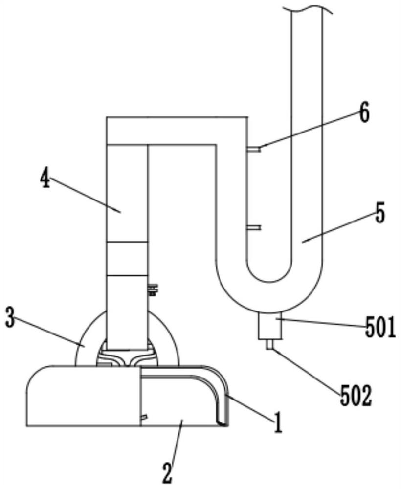 Reciprocating type section mill smoke dust collecting device