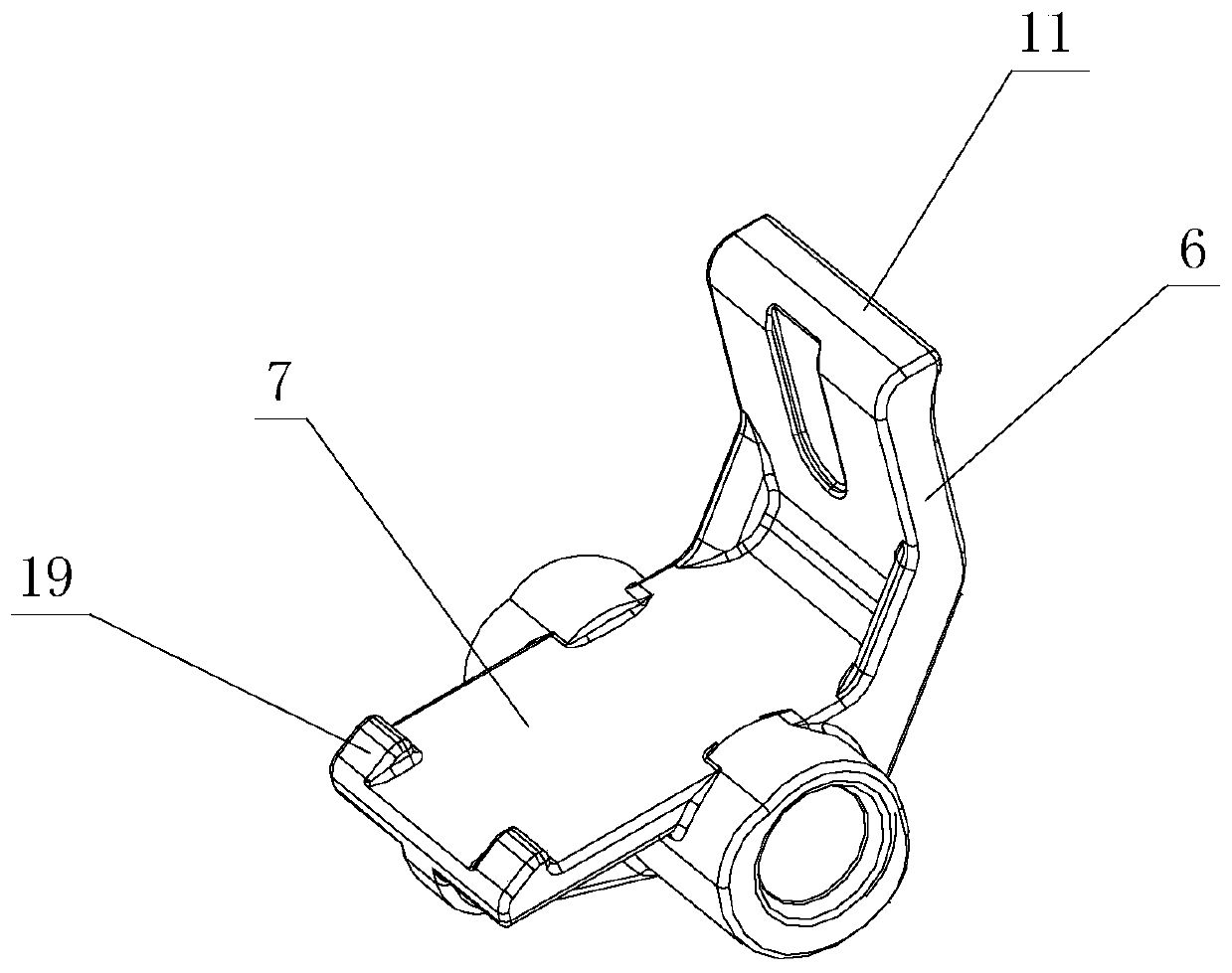 Integrated optimized damping structure of furniture hinge