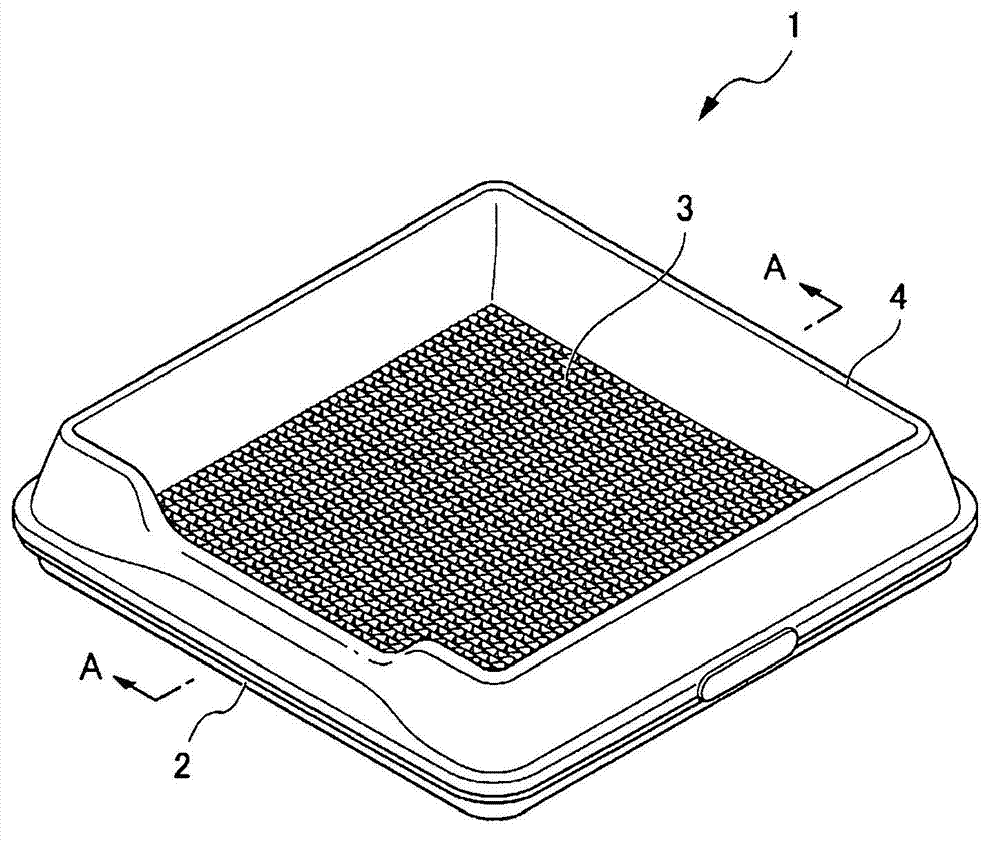 Liquid-permeable panel