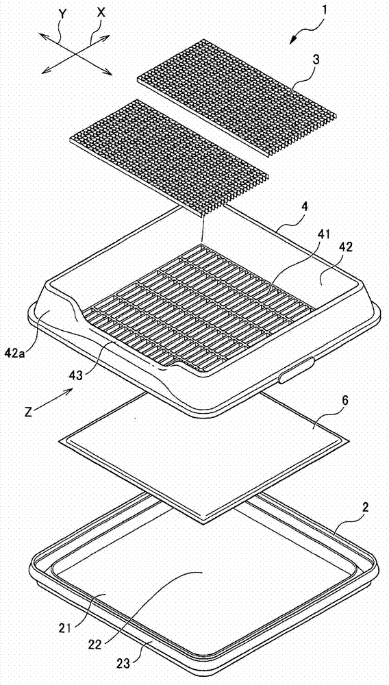 Liquid-permeable panel