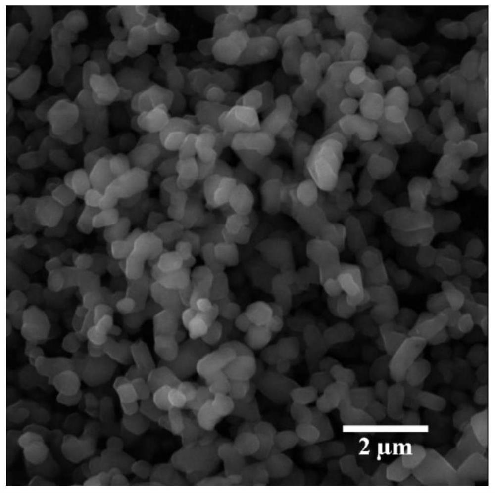 A kind of preparation method of manganese-based Prussian white cathode material and its application in sodium-ion battery electrode