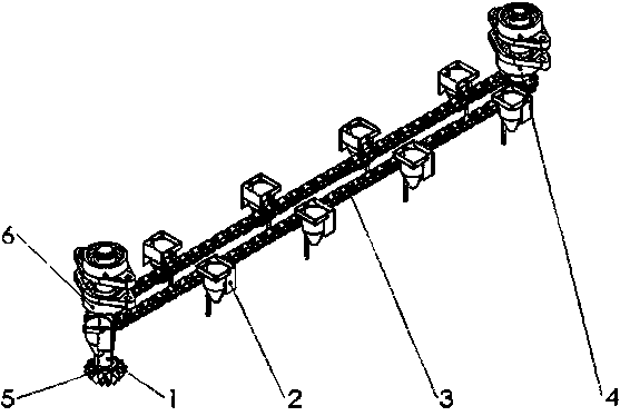 Garlic bulbil direction adjusting device for garlic planter