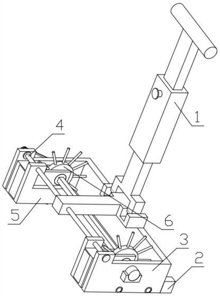 Floor tile gap cleaning device