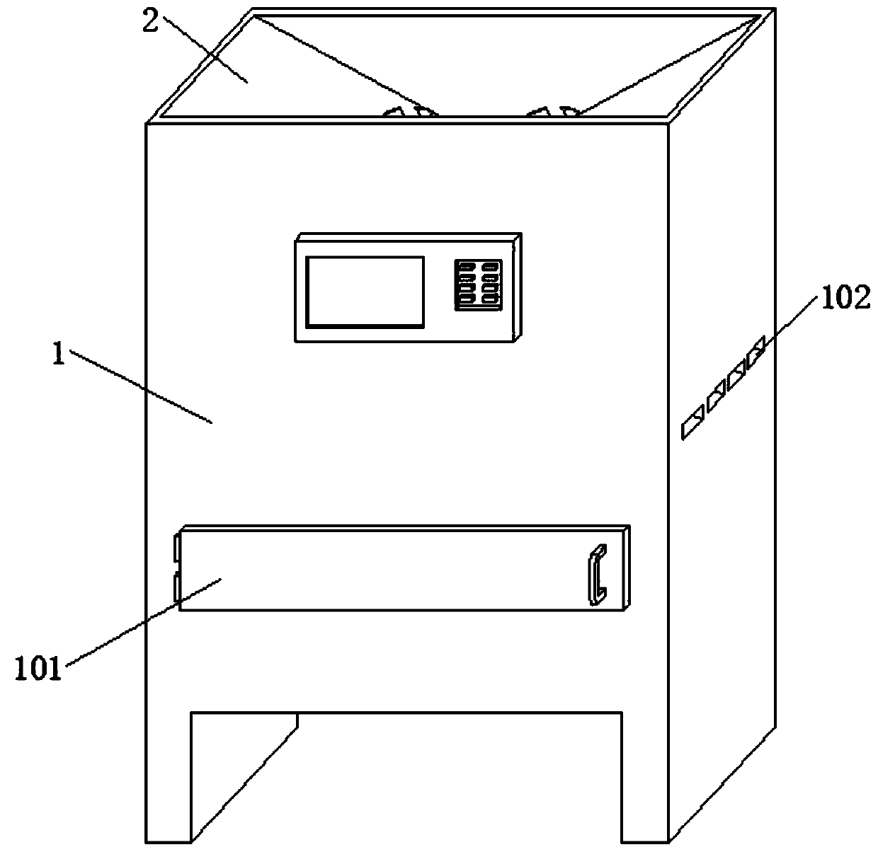 Meshing movement type semi-automatic slicing and drying device for traditional angelica dahurica medicines