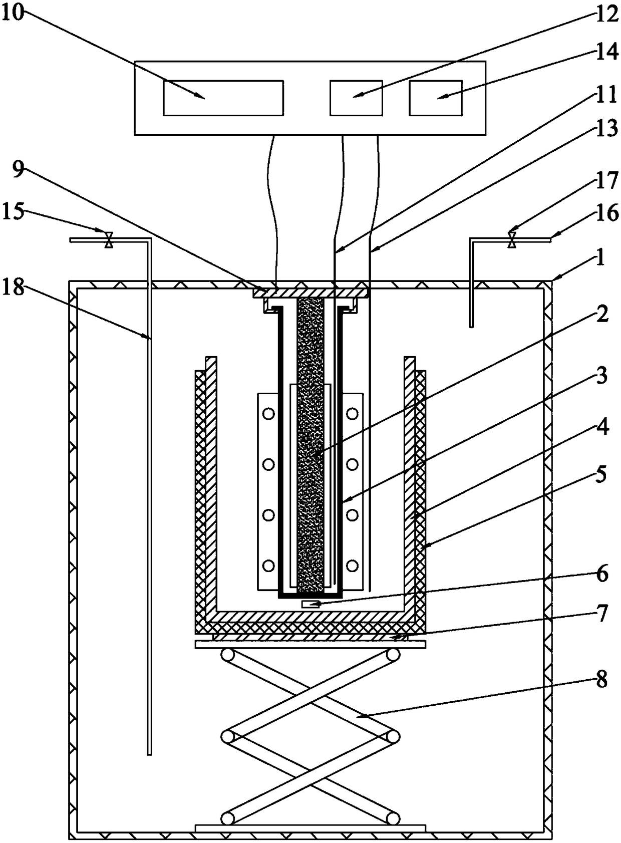 A device and method for measuring the coking tendency of solid-containing heavy raw materials when heated