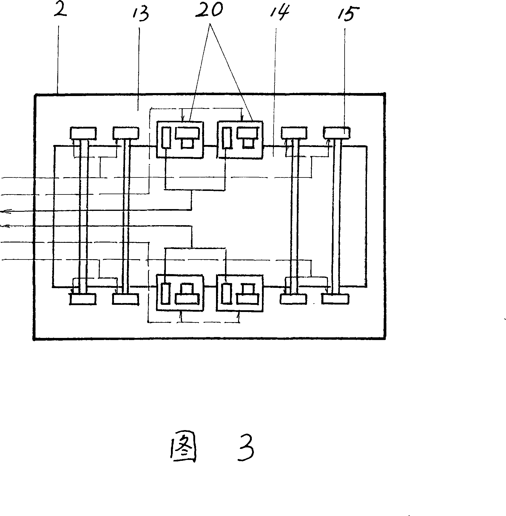 Potential energy dynamical train and driving system