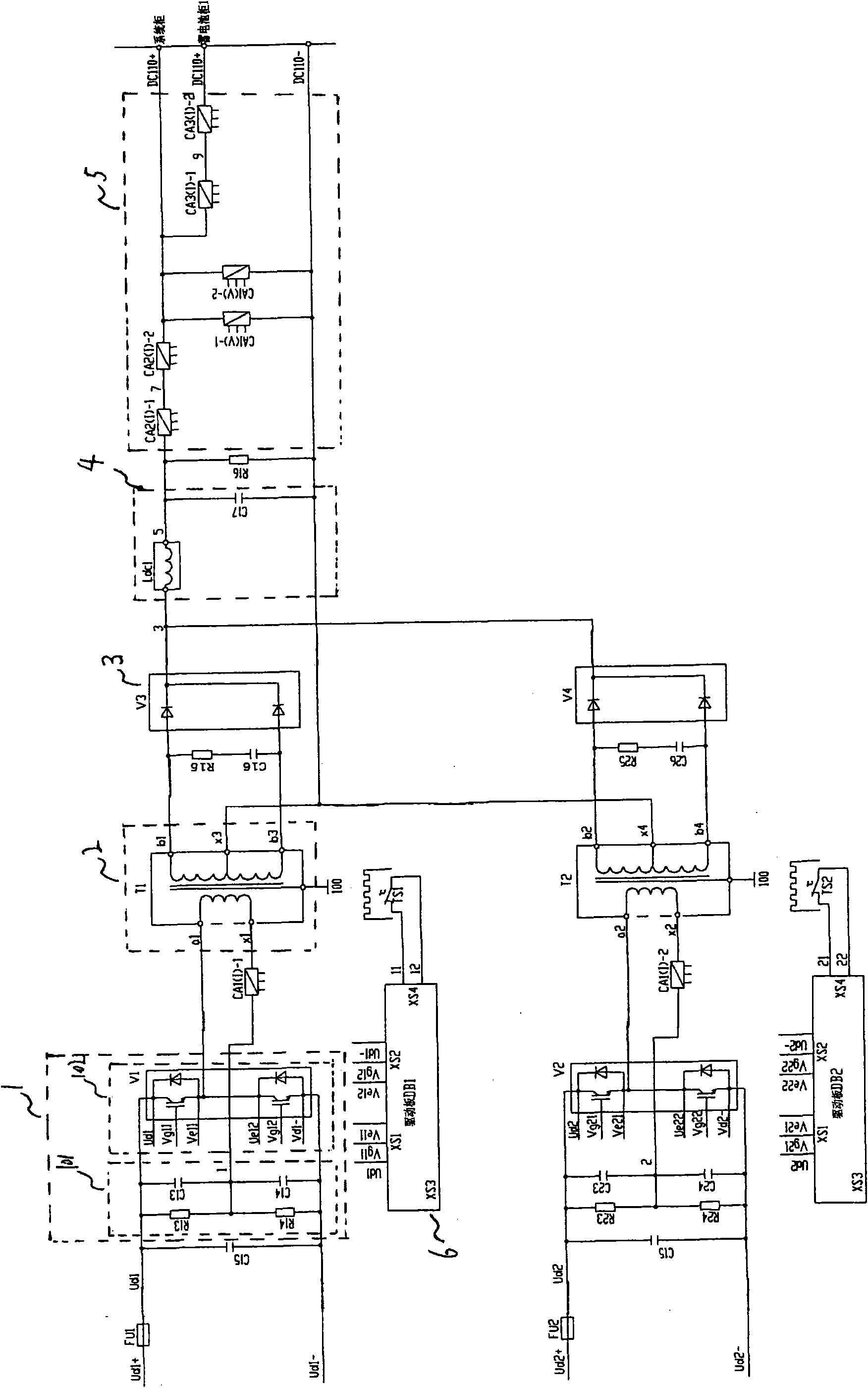 Control device and method thereof for locomotive charger