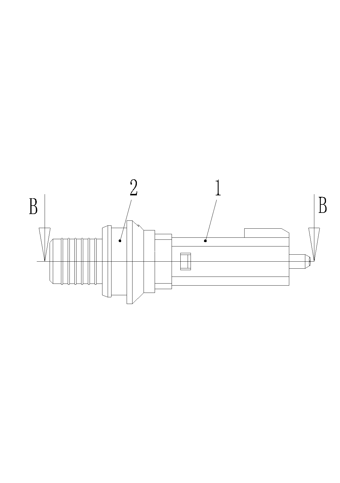 Contact pin assembly of optical fiber connector