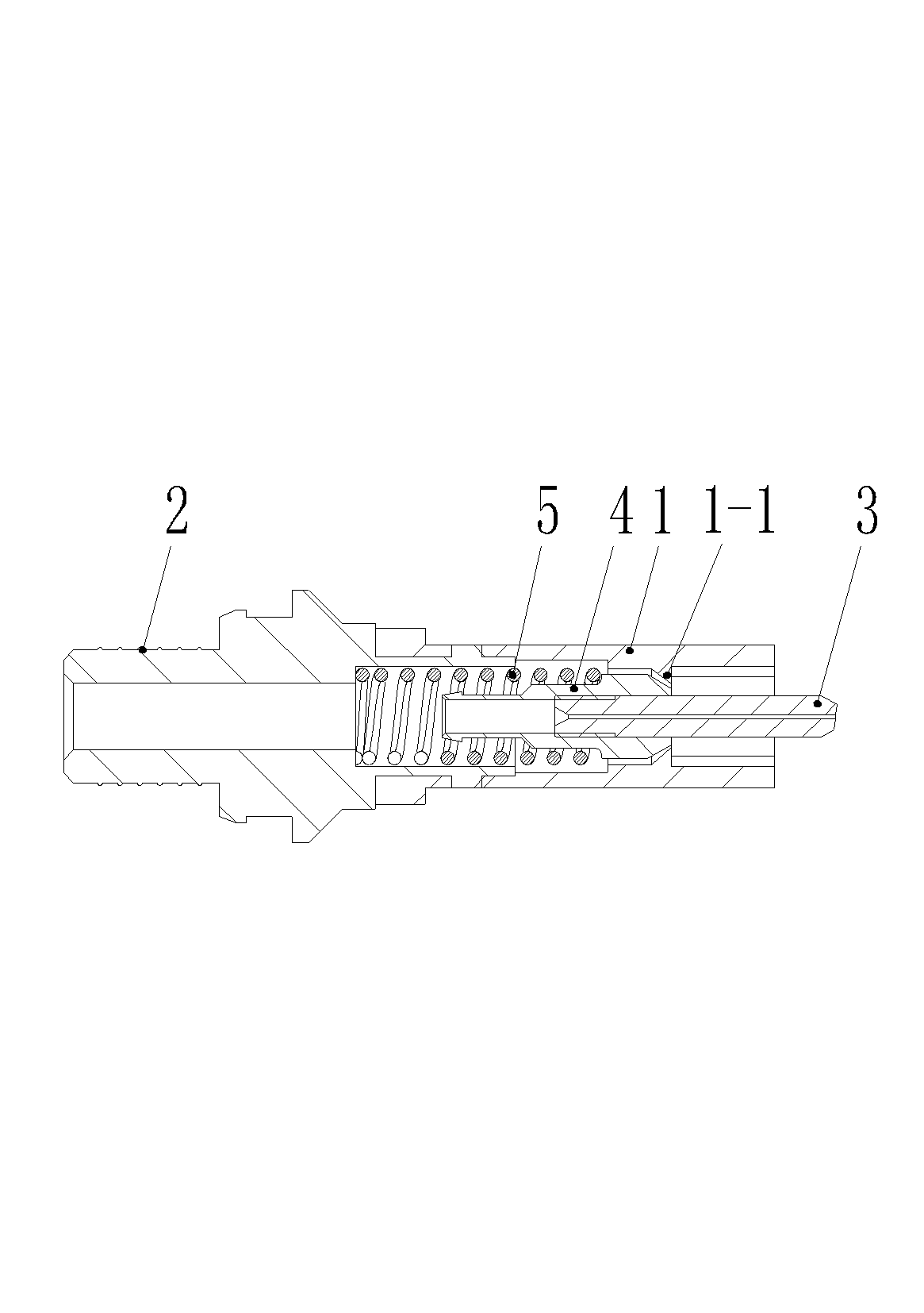 Contact pin assembly of optical fiber connector