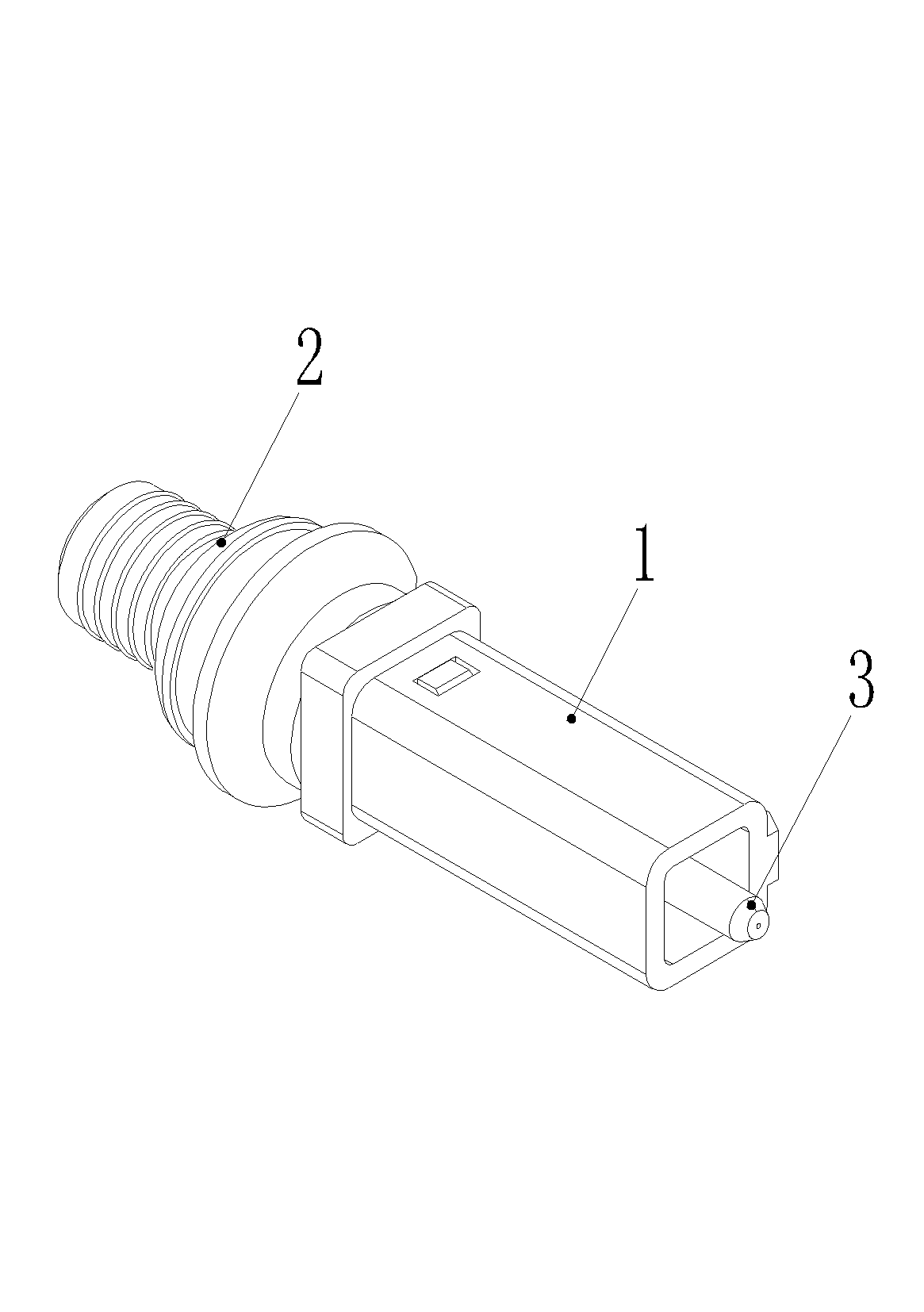 Contact pin assembly of optical fiber connector