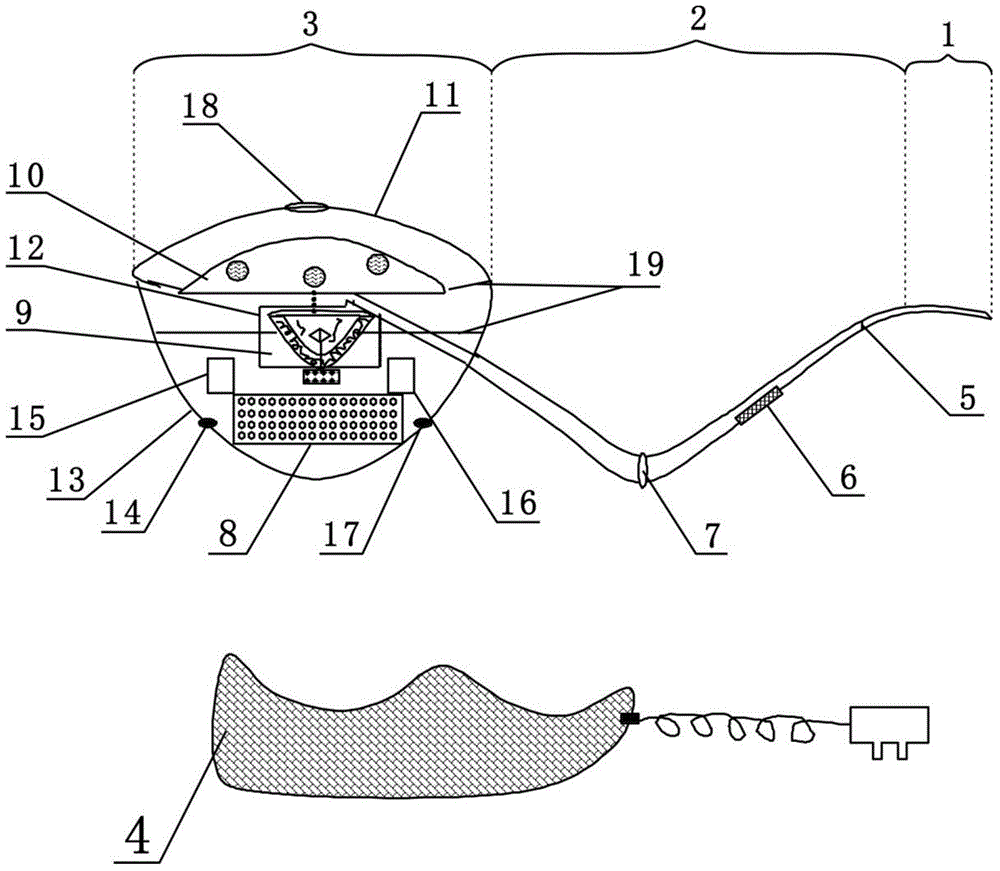 An electric heating method for making shredded tobacco with mint raw materials