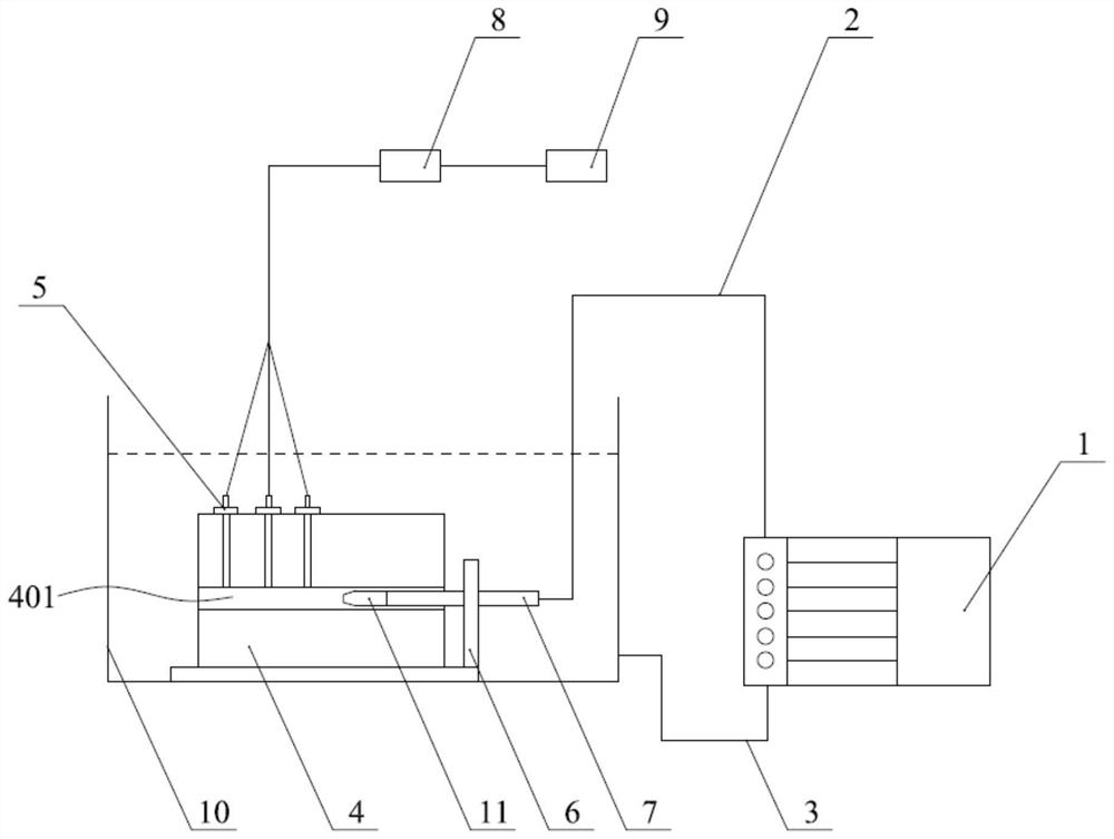 A test method for cavitation reservoir improvement test