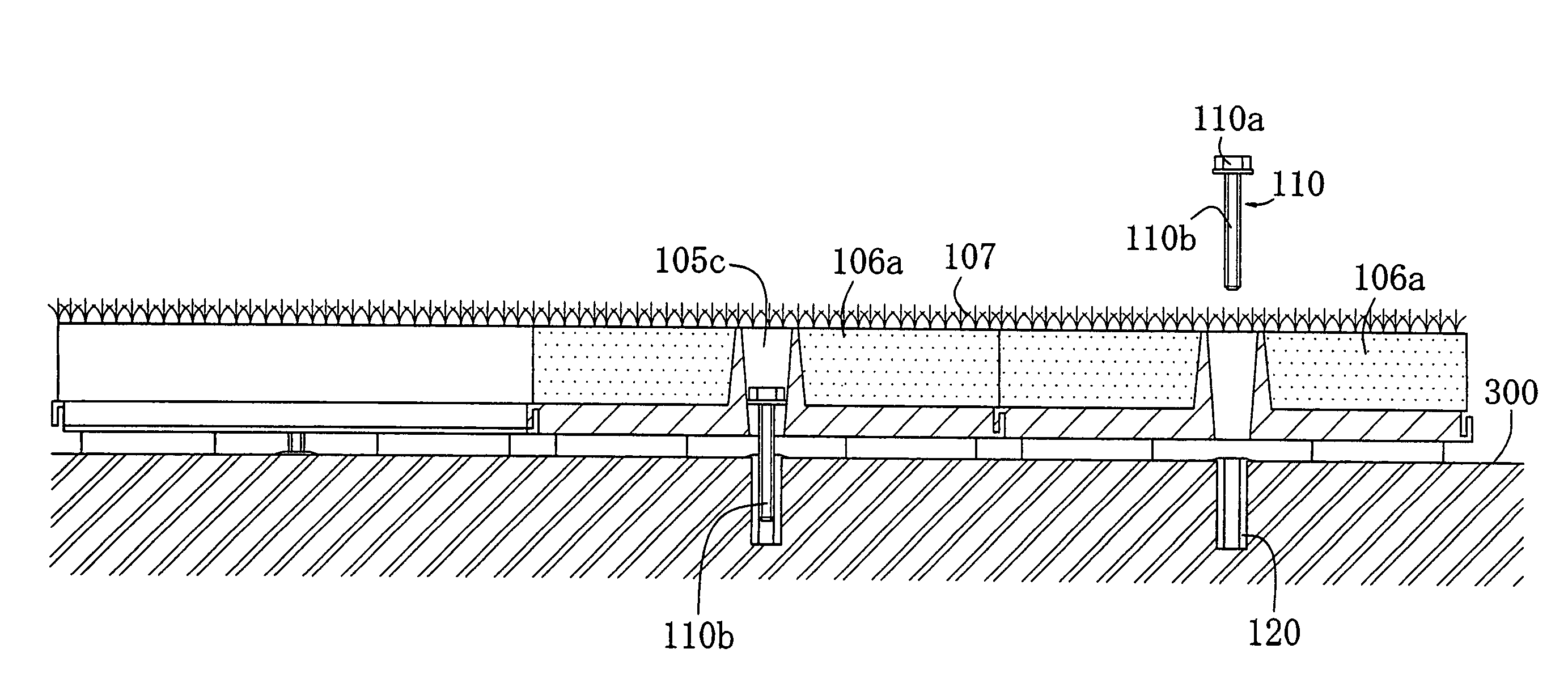 Structure of fixing planting base