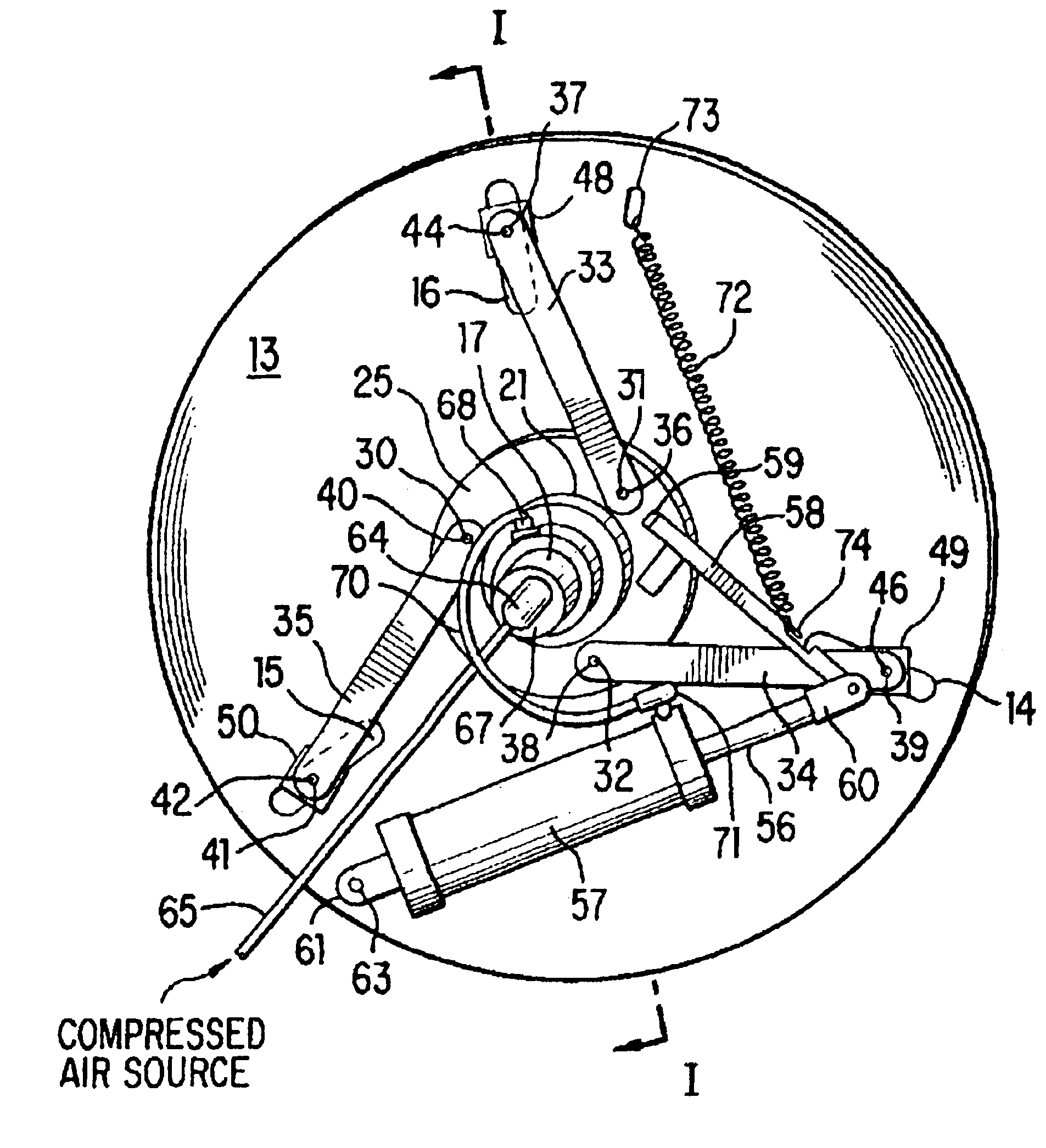 Powered turntable with universal, self-adjusting chuck for holding auto wheels and the like for polishing