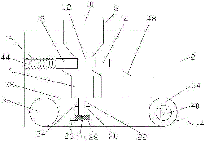 Material equal weight packaging automatic control device