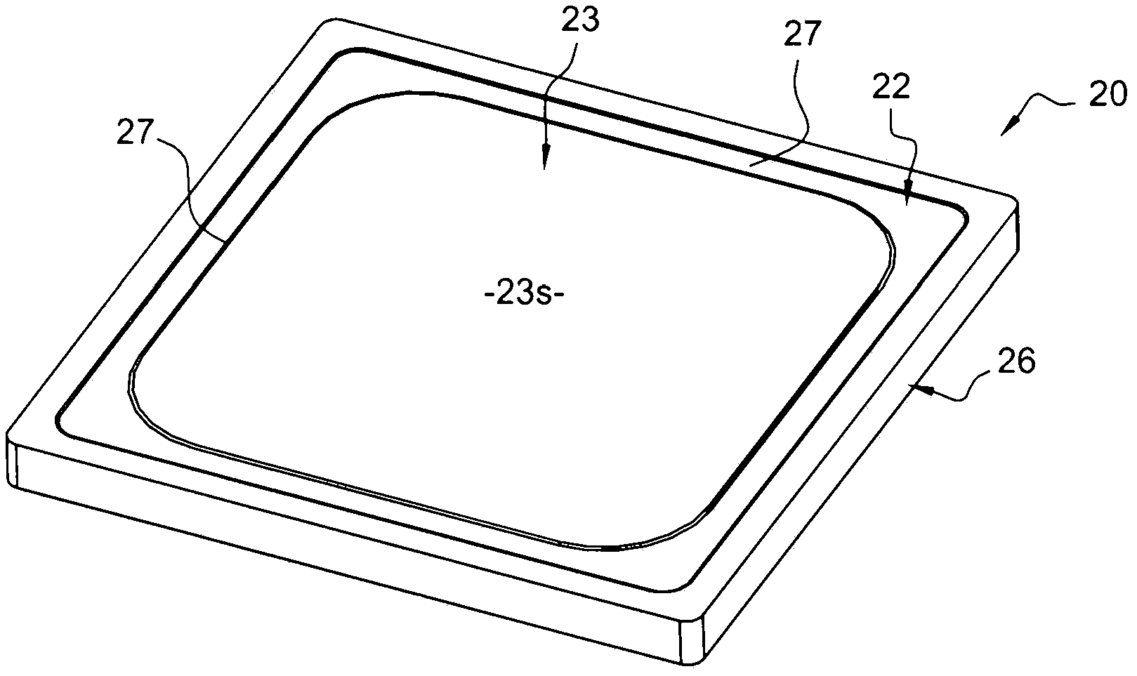 Control device comprising a movable upper panel for actuating a switching breaker