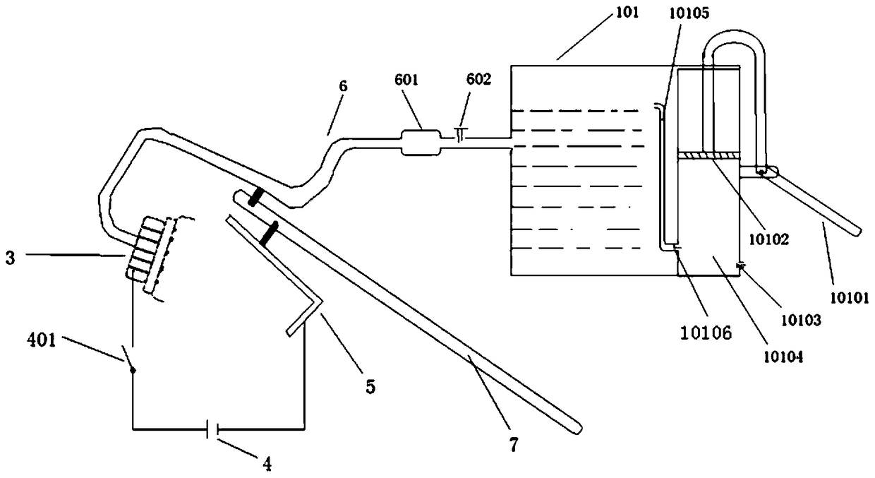 Device and method for preventing and controlling pests and diseases of agricultural, forestry and garden crops by spraying water and passing electric current