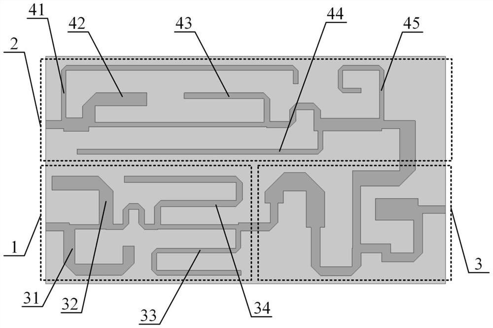 A microstrip combiner with uniform impedance stub loading