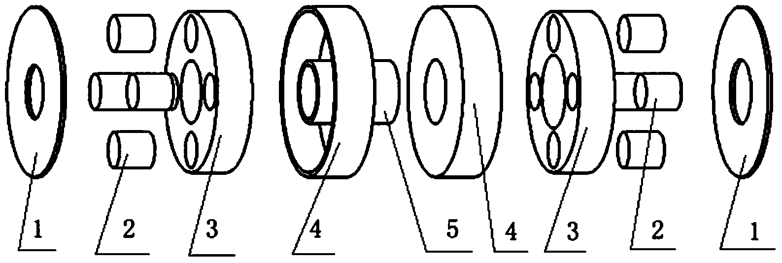 Combined type magnetic anastomat