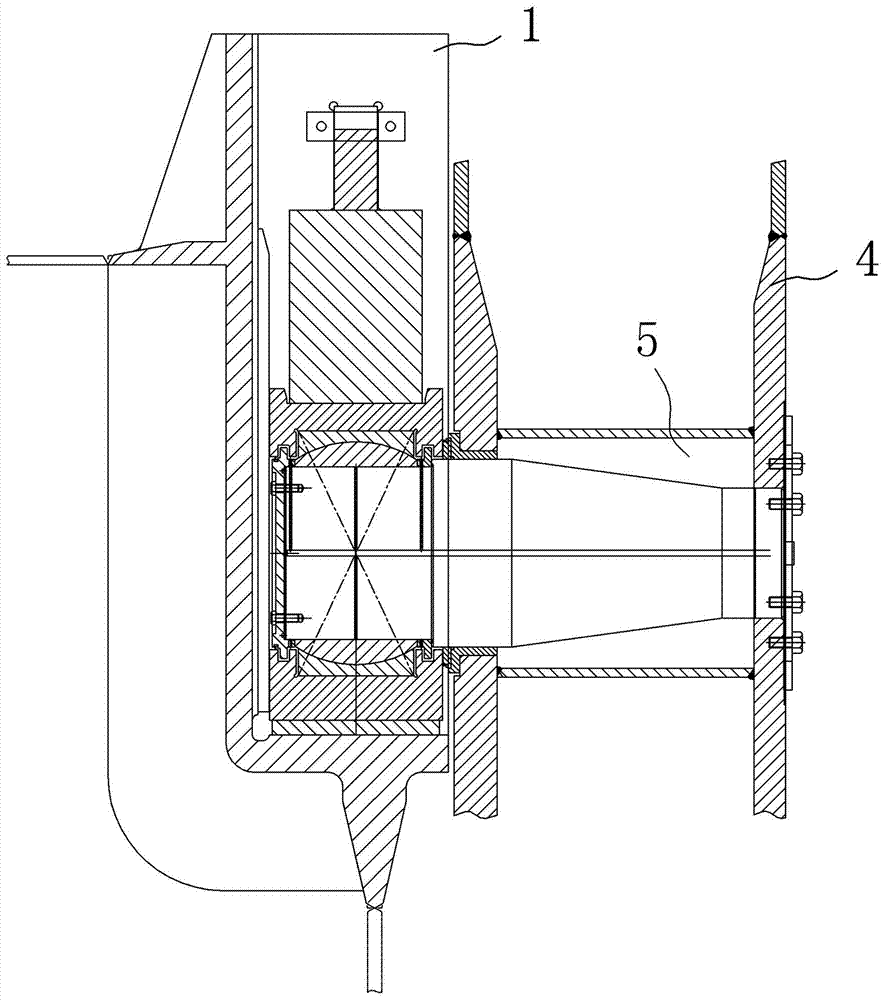 A method for installing the cutter beam long axis hole cutter bracket of cutter suction dredger