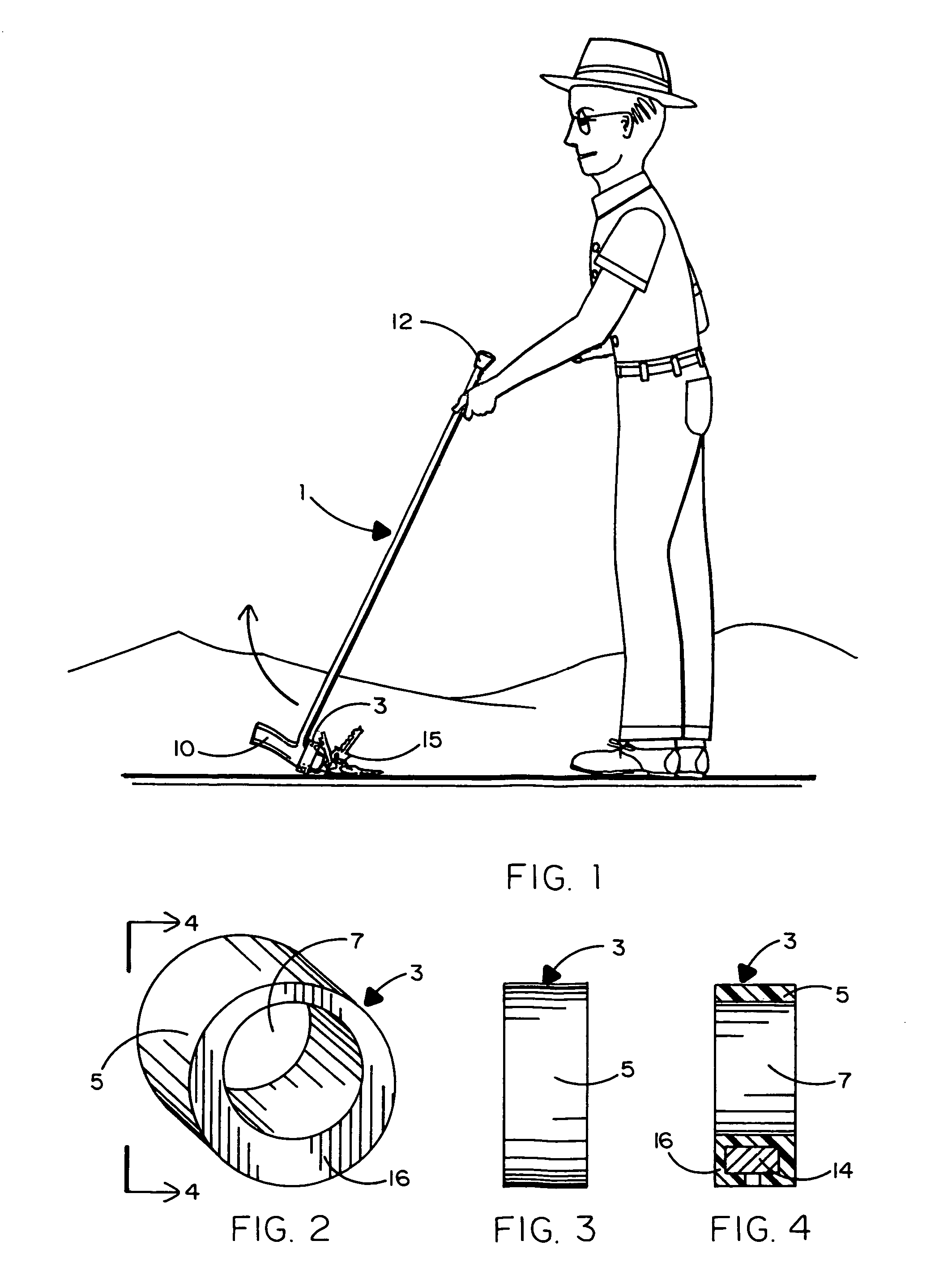 Magnetic attachment for a walking cane