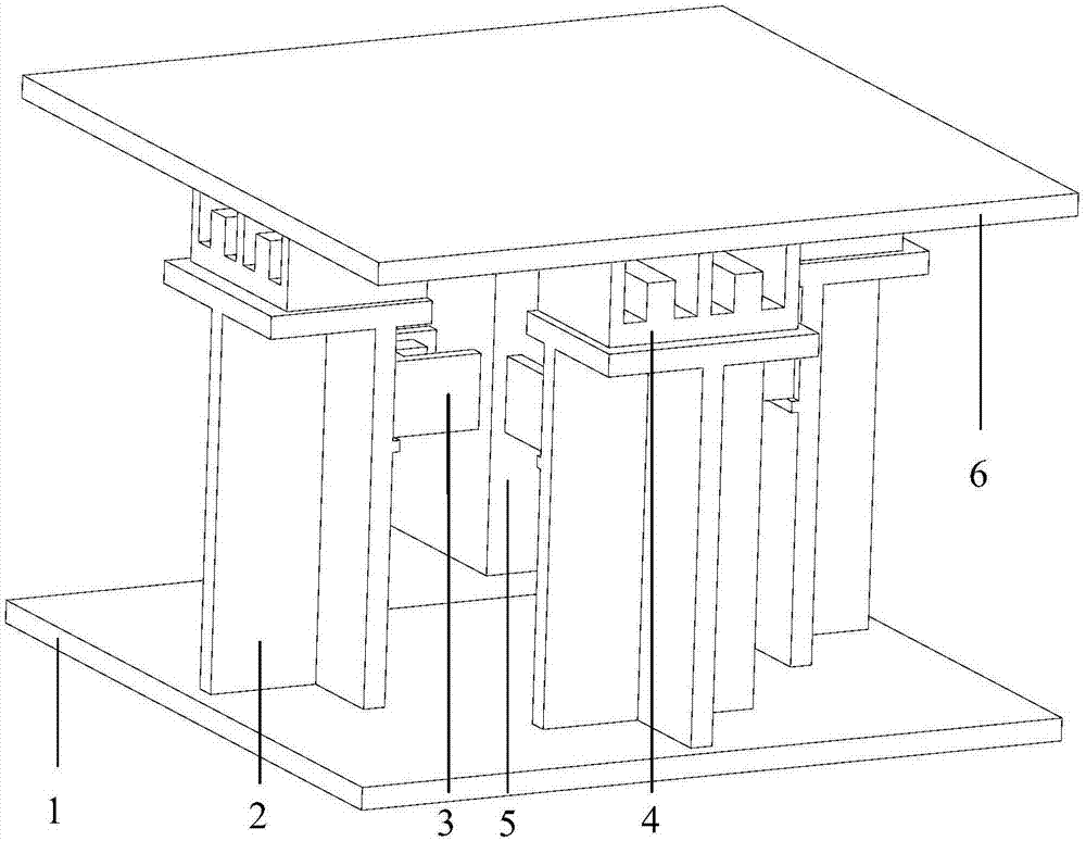 Three-dimensional seismic isolating pedestal with multiple defence lines
