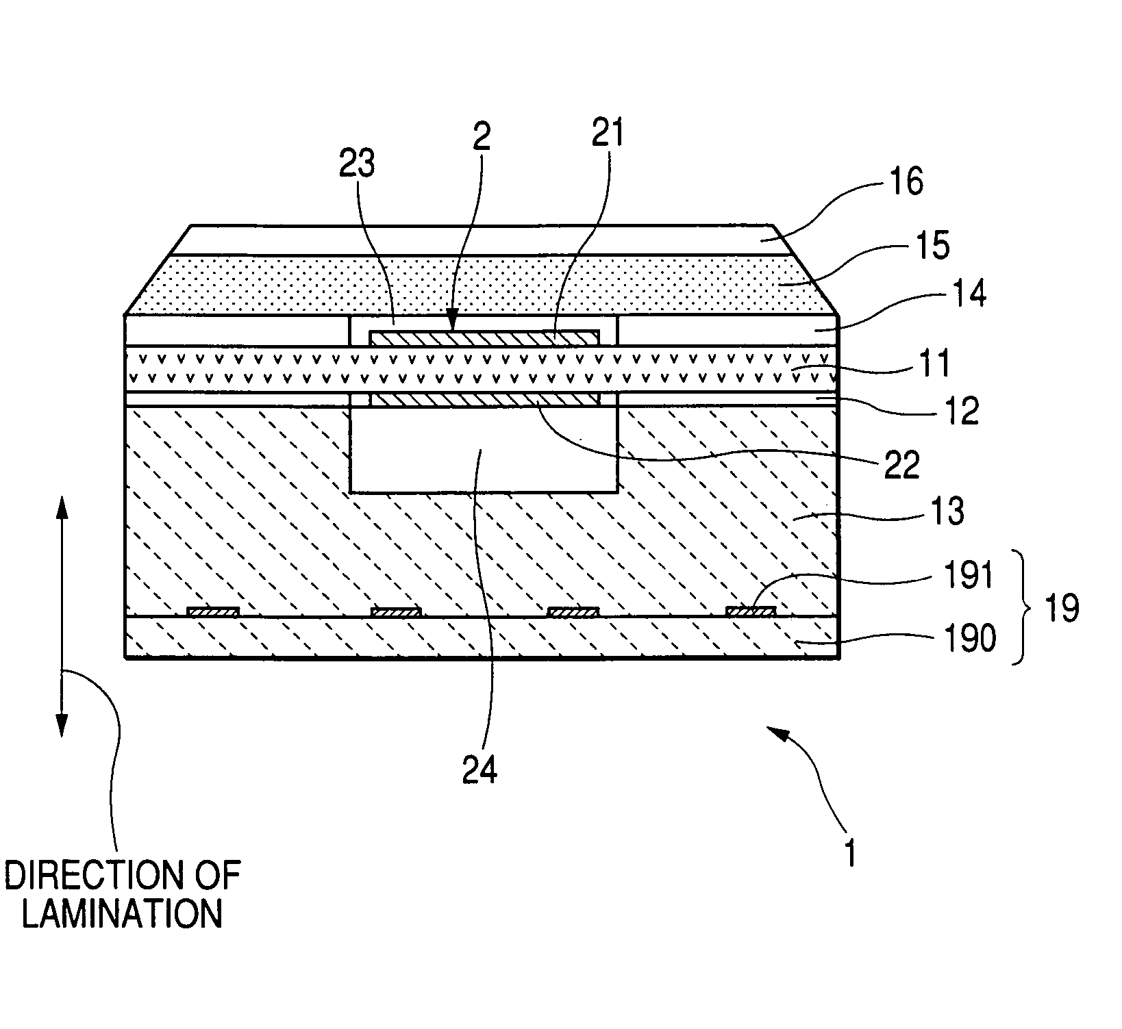 Quickly activatable structure of gas sensor element