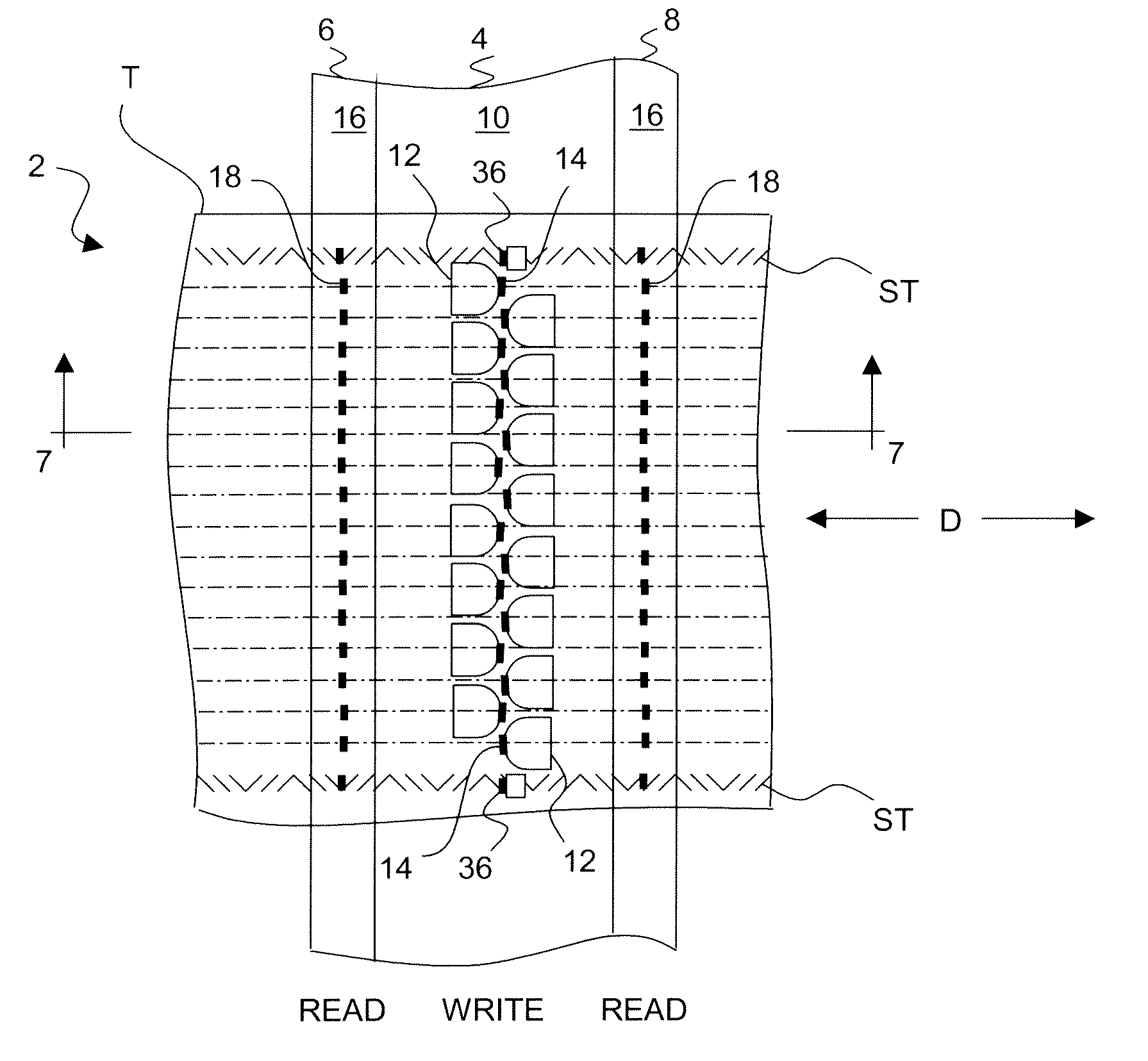 Low Track Pitch Write Module And Bidirectional Tape Head