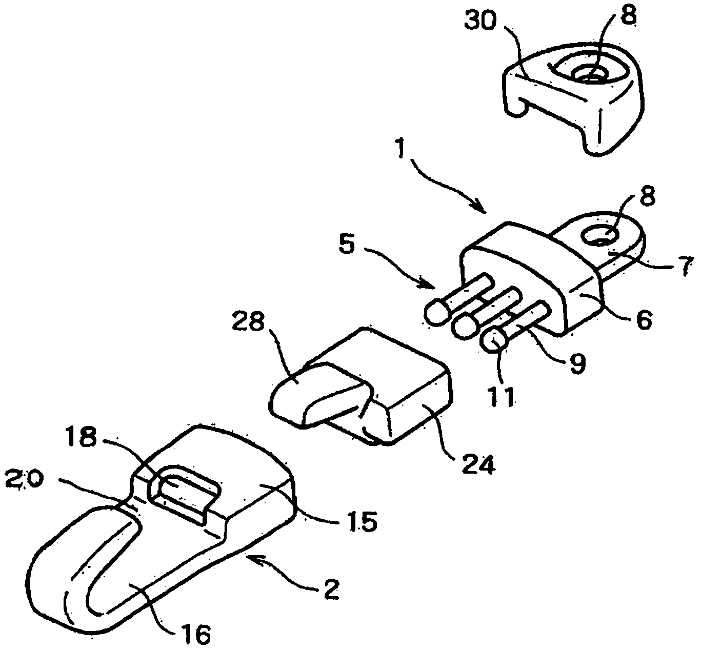 Connection hanging piece