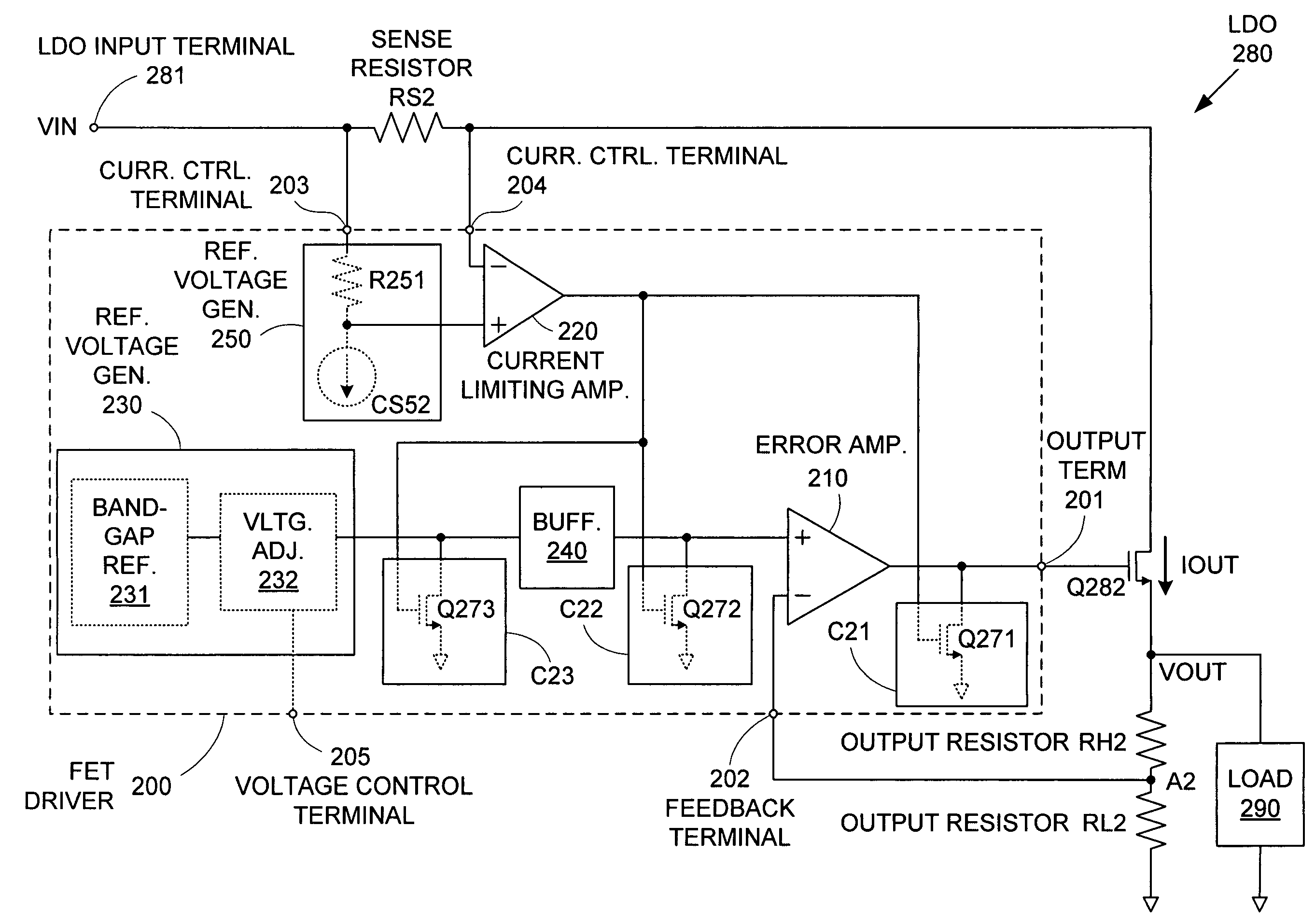 Current-limiting circuitry