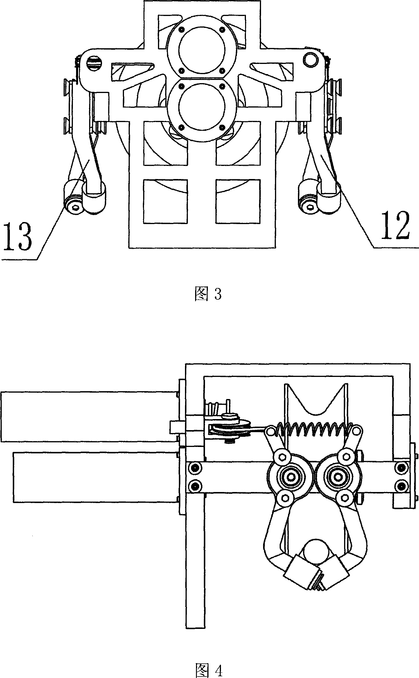 Gripper mechanism with fault release function for walking of patrolling robot