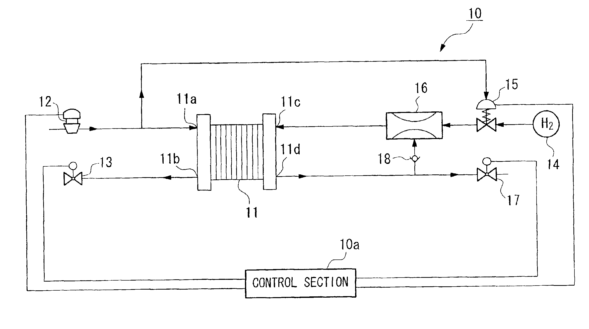 System and method for draining remaining water in fuel cell