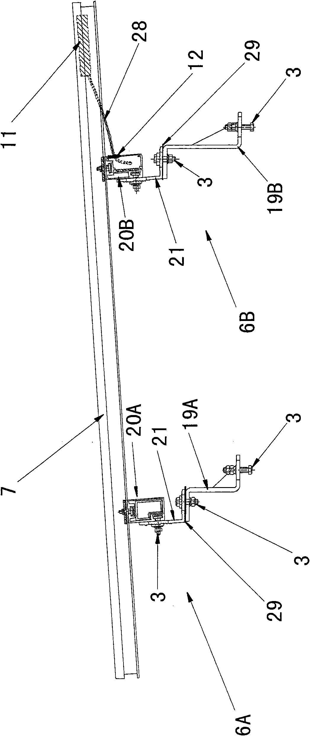 Supporting and connecting mechanism for photovoltaic module installation system and supporting system thereof