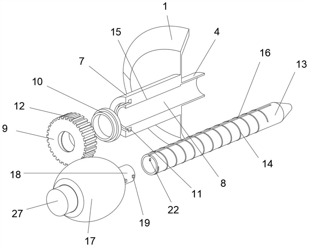 Telescopic dosing device for pneumology department