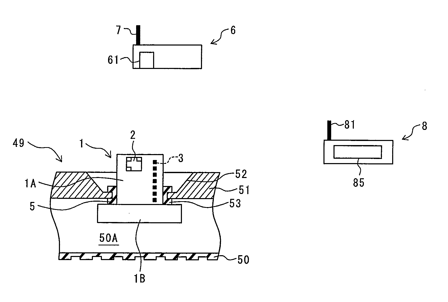 Pressure measuring module for detecting air pressure within a tire included in a wheel assembly attached to a vehicle body and tire pressure monitoring system