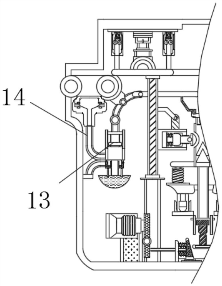 Paint spraying auxiliary mechanism capable of keeping paint spraying distance and avoiding sagging for hardware