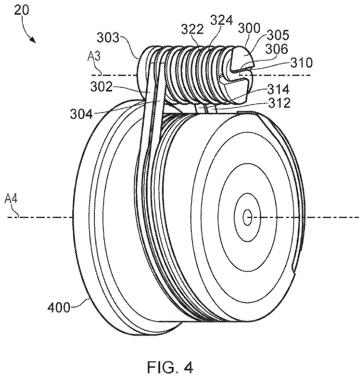 Pulley and cable arrangement