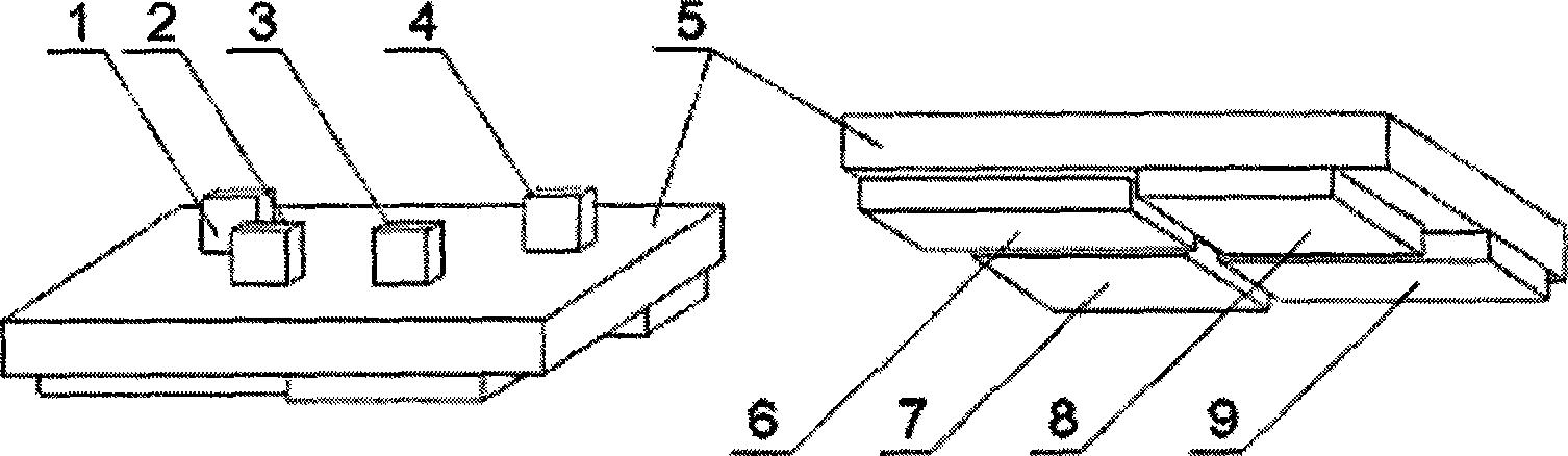 Square plate linear ultrasonic motor and electric exciting manner