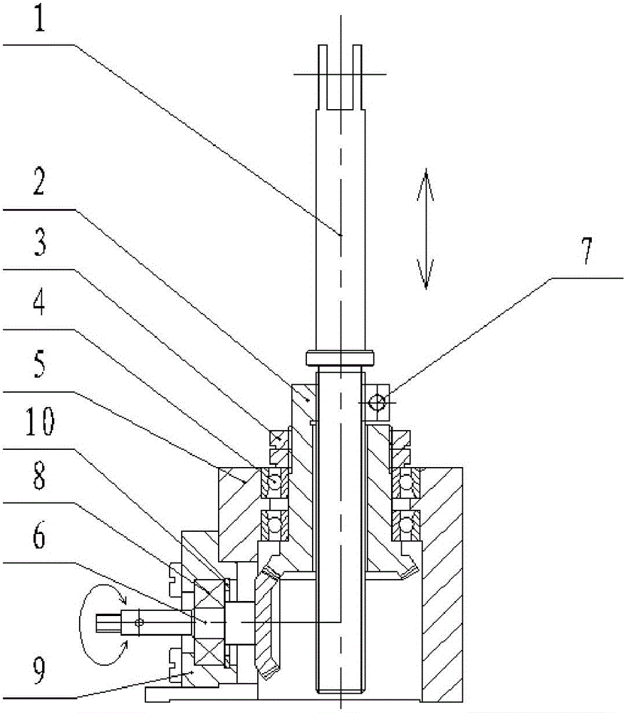 Spiral lifting mechanism