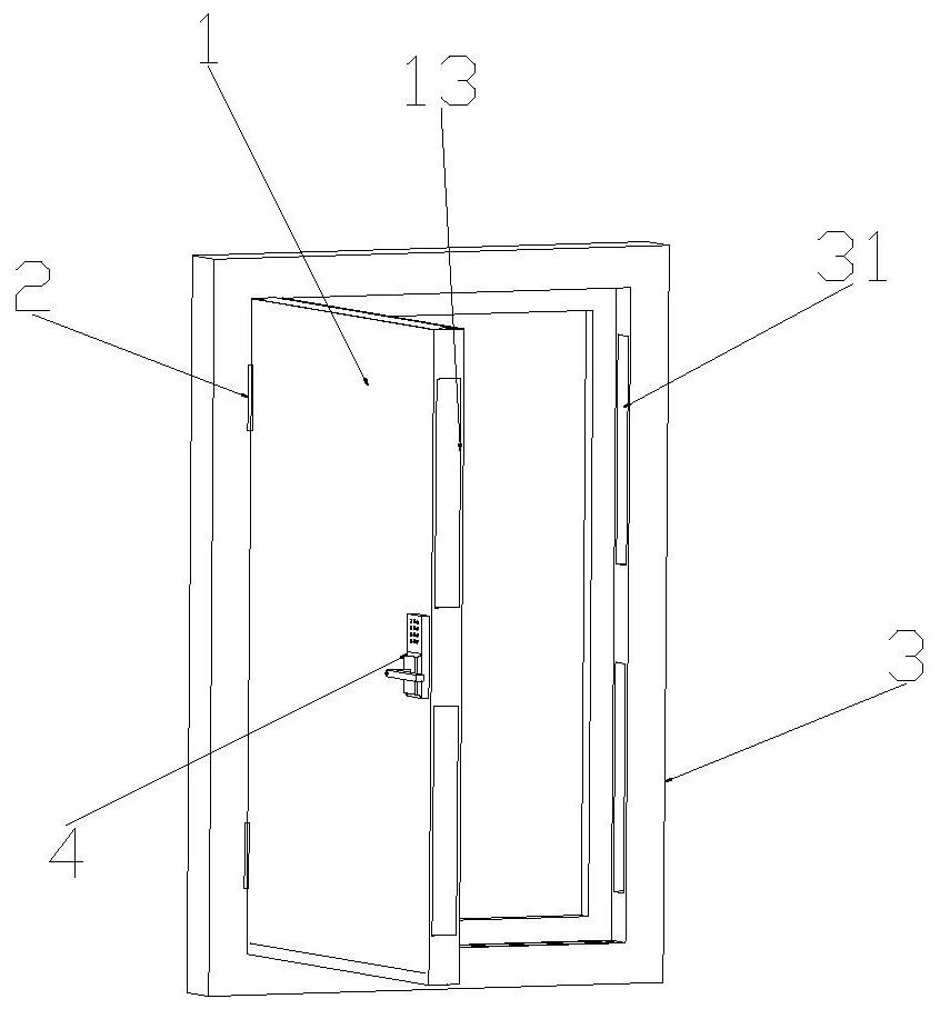 Anti-oxidation multi-layer structure wooden door