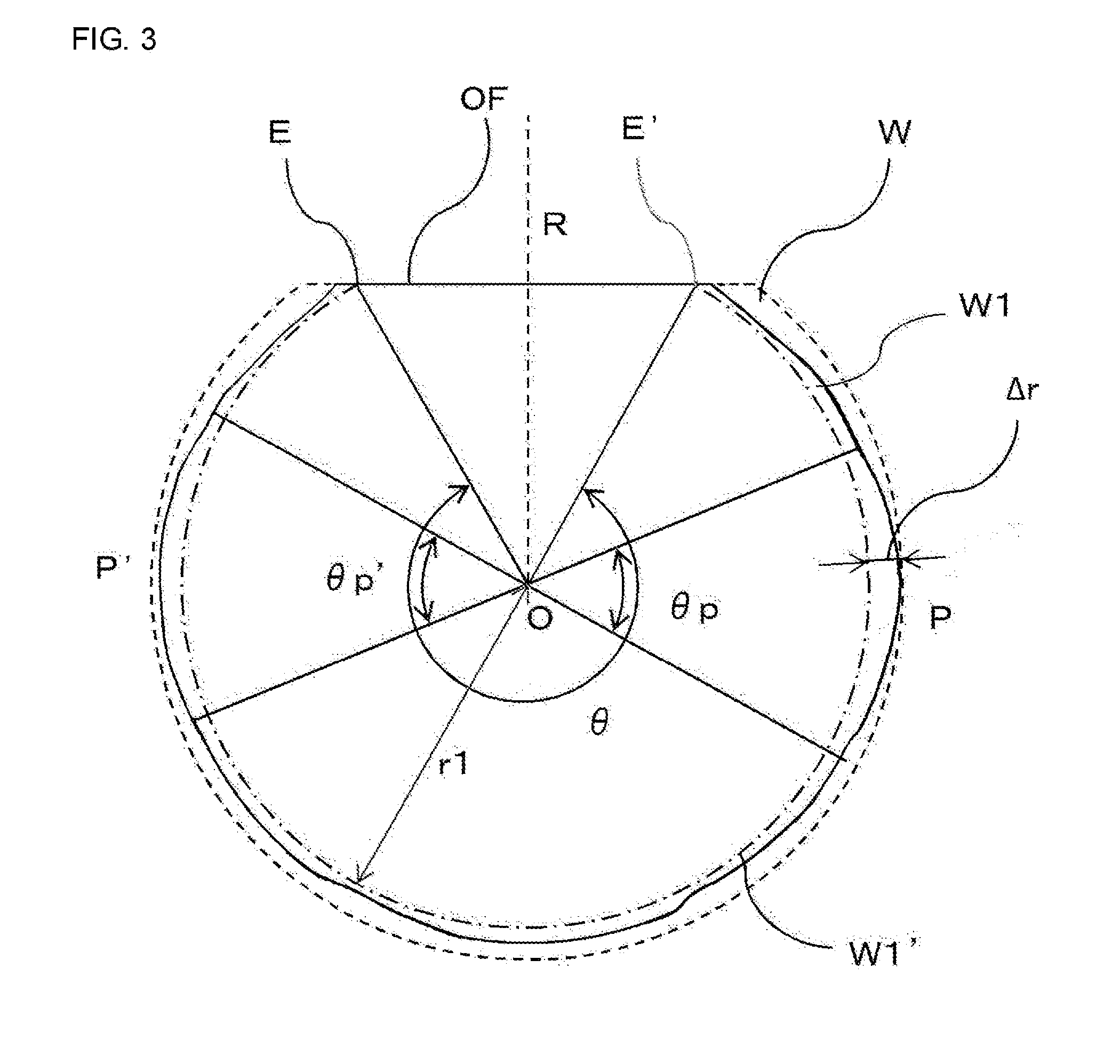 Method for manufacturing a circular wafer by polishing the periphery, including a notch or orientation flat, of a wafer comprising crystal material, by use of polishing tape