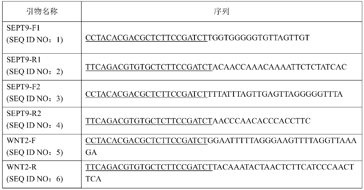 Cancer suppressor gene methylation high-throughput detection kit of colorectal cancer and application thereof